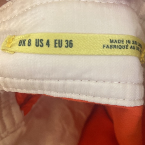 Anthropologie Maeve Utility Barrel Pants Cream/Tan Sz 4 - Picture 5 of 7